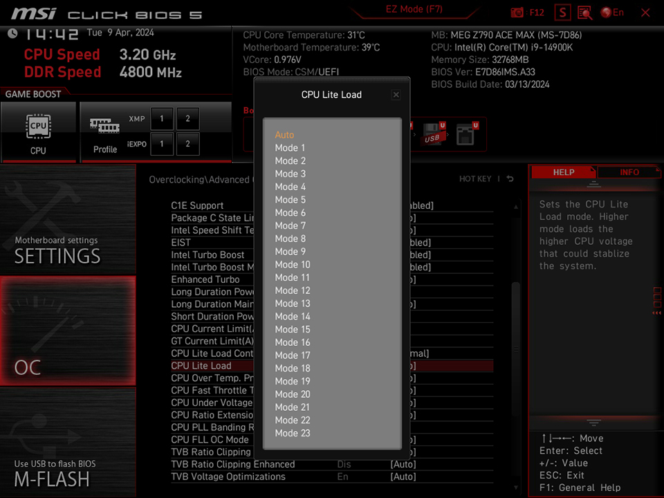 MSI Offers BIOS Guide To Improve Gaming Stability With Intel 14th