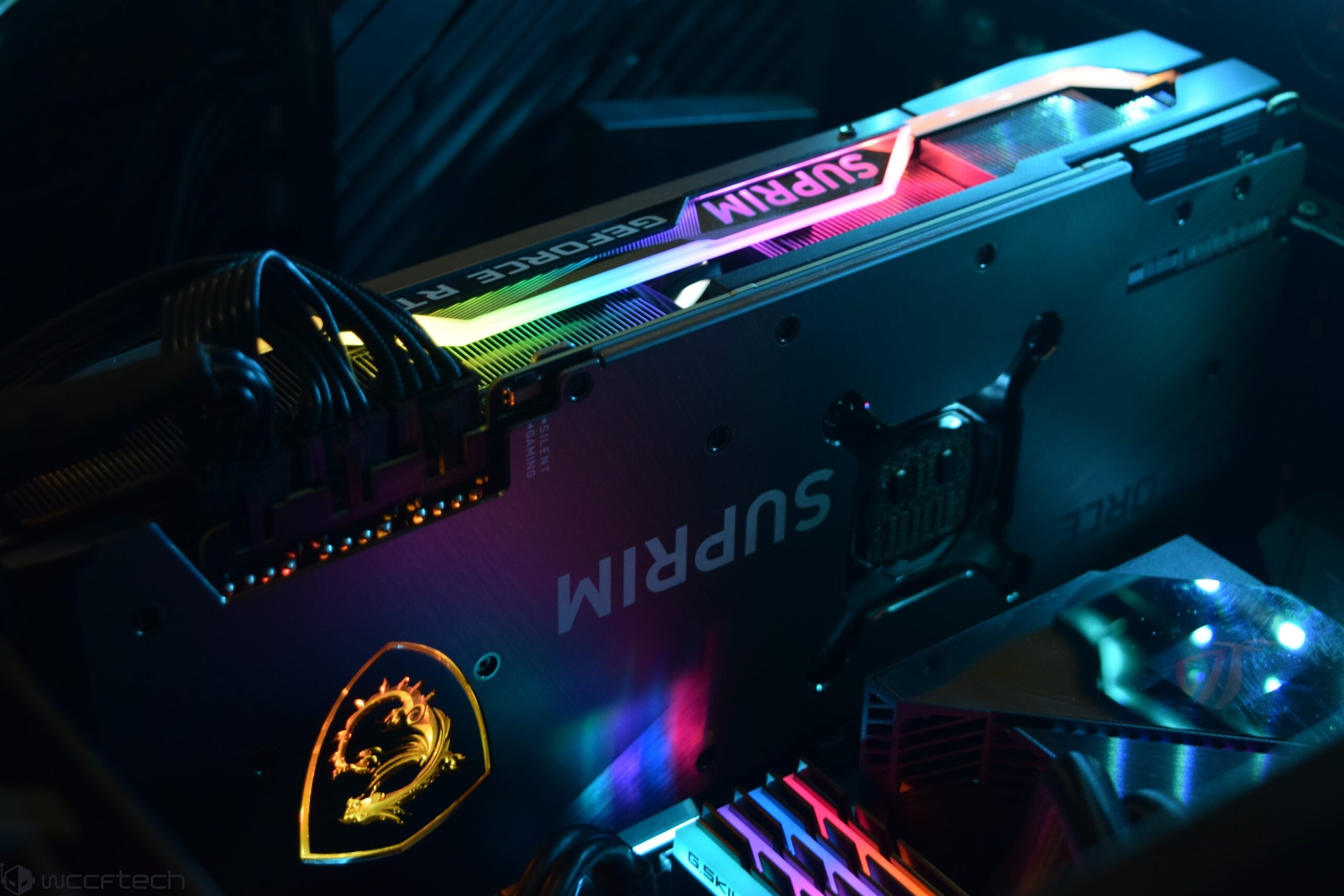 MSI GeForce RTX 3080 Ti SUPRIM X Custom NVIDIA Graphics Card Pictured