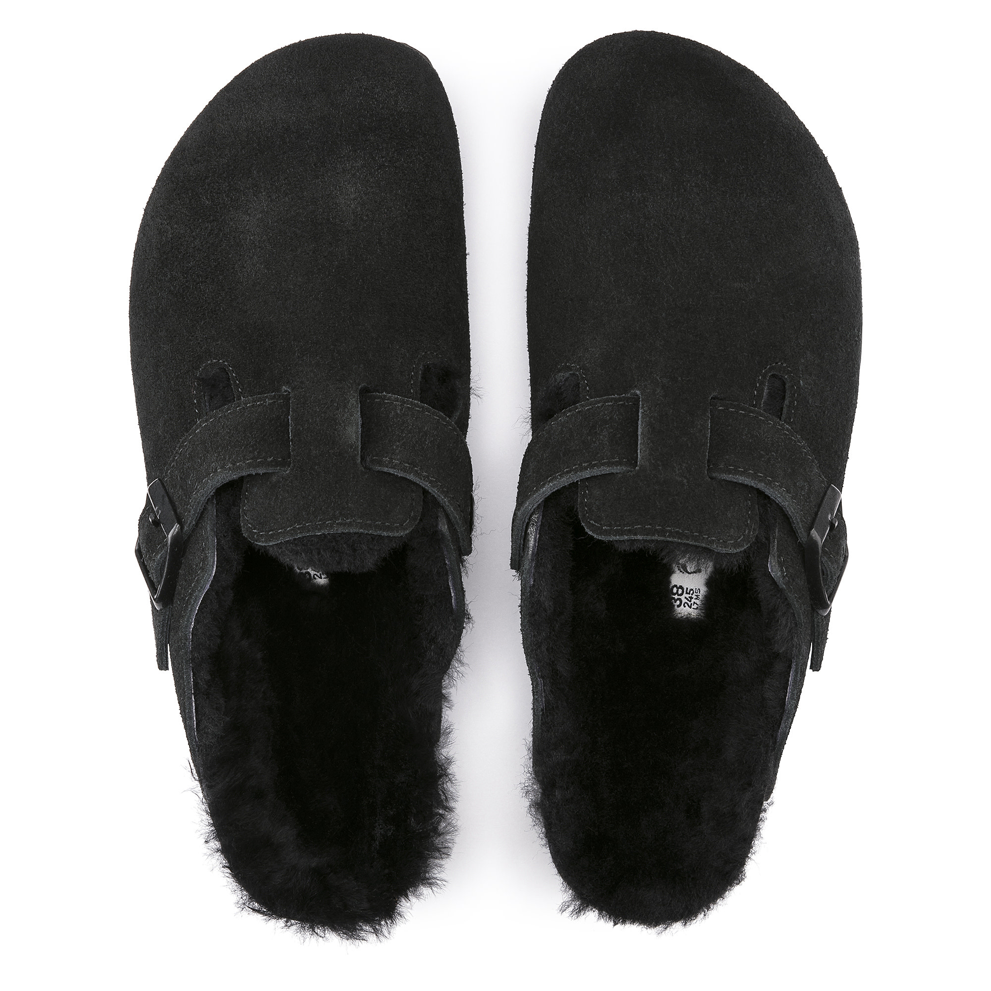 Birkenstock Boston VL Shearling 'Black' - DEAUP