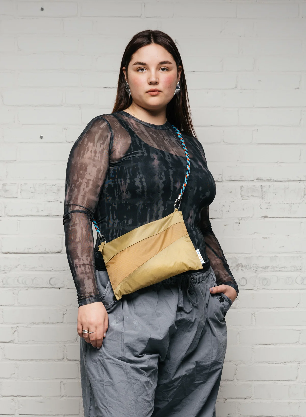 Susan Bijl The New Kumihimo Strap Key Blue & Red Alert Short