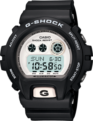 Casio GD-X6900-7 : GD-X6900-7 Black & White » WatchBase