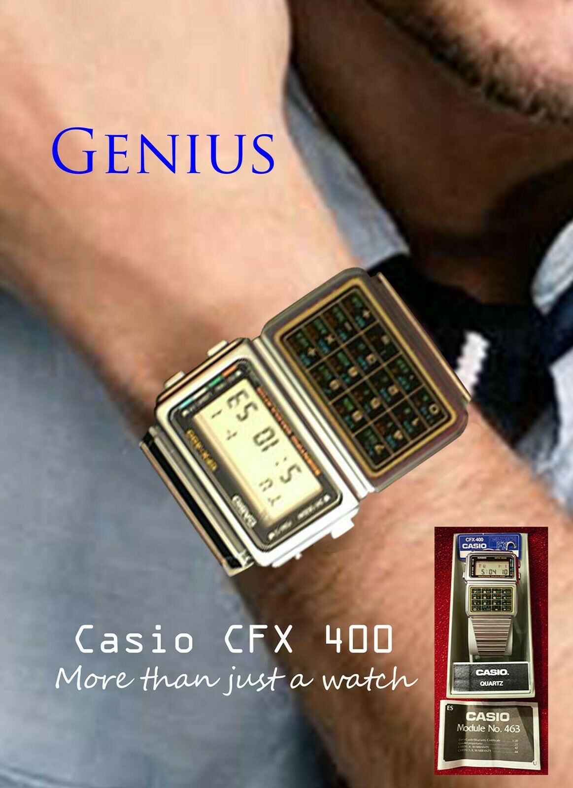 Casio CFX-400 Scientific Calculator Watch Module 463 - NEW OLD