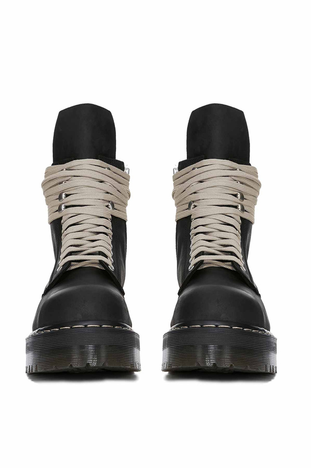 DR. MARTENS X RICK OWENS Quad Sole Steel Toe Boots - Wrong Weather