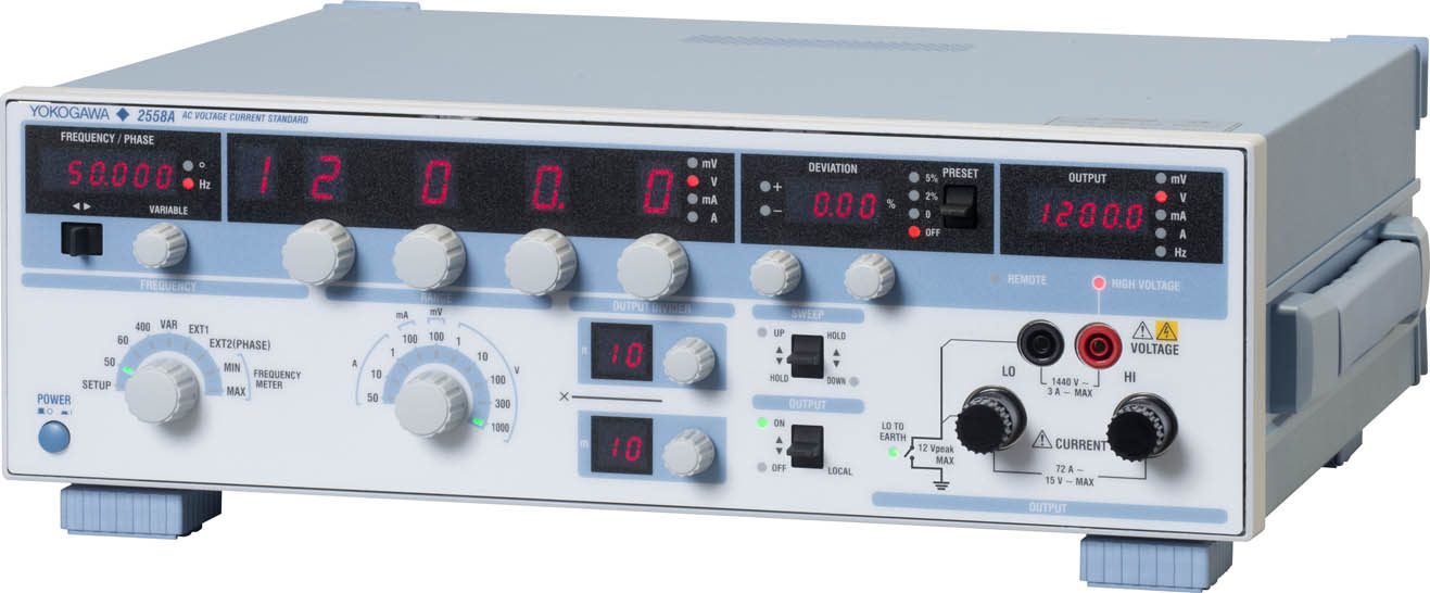 2558A AC Voltage Current Standard | Yokogawa Test&Measurement