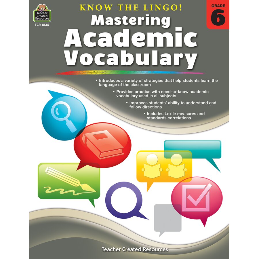 Know the Lingo! Mastering Academic Vocabulary Grade 6 - TCR8136