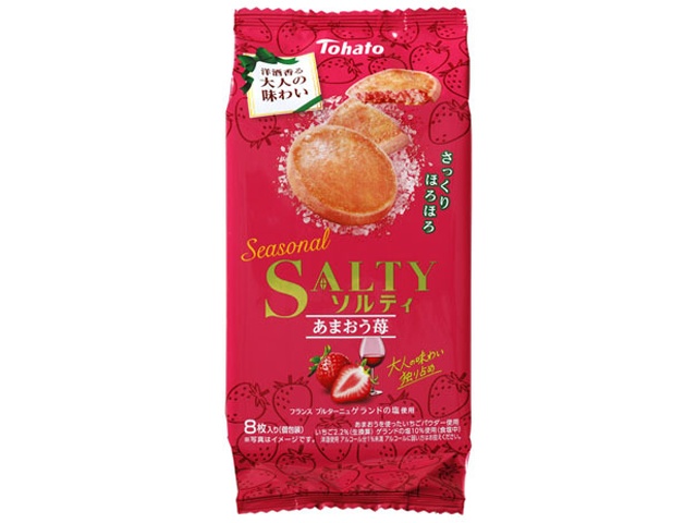 東ハト 8枚Seasonalソルティ あまおう苺 | お菓子・駄菓子