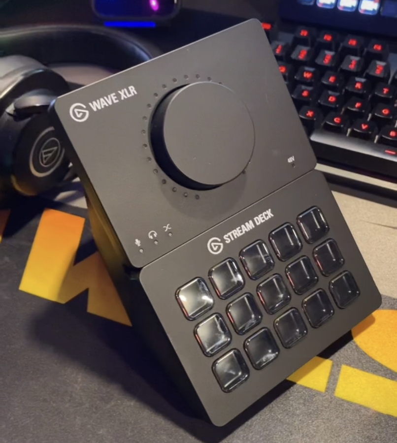 Thingiverse - Elgato Stream Deck MK.2 + Wave XLR Mount by CrashKoeck