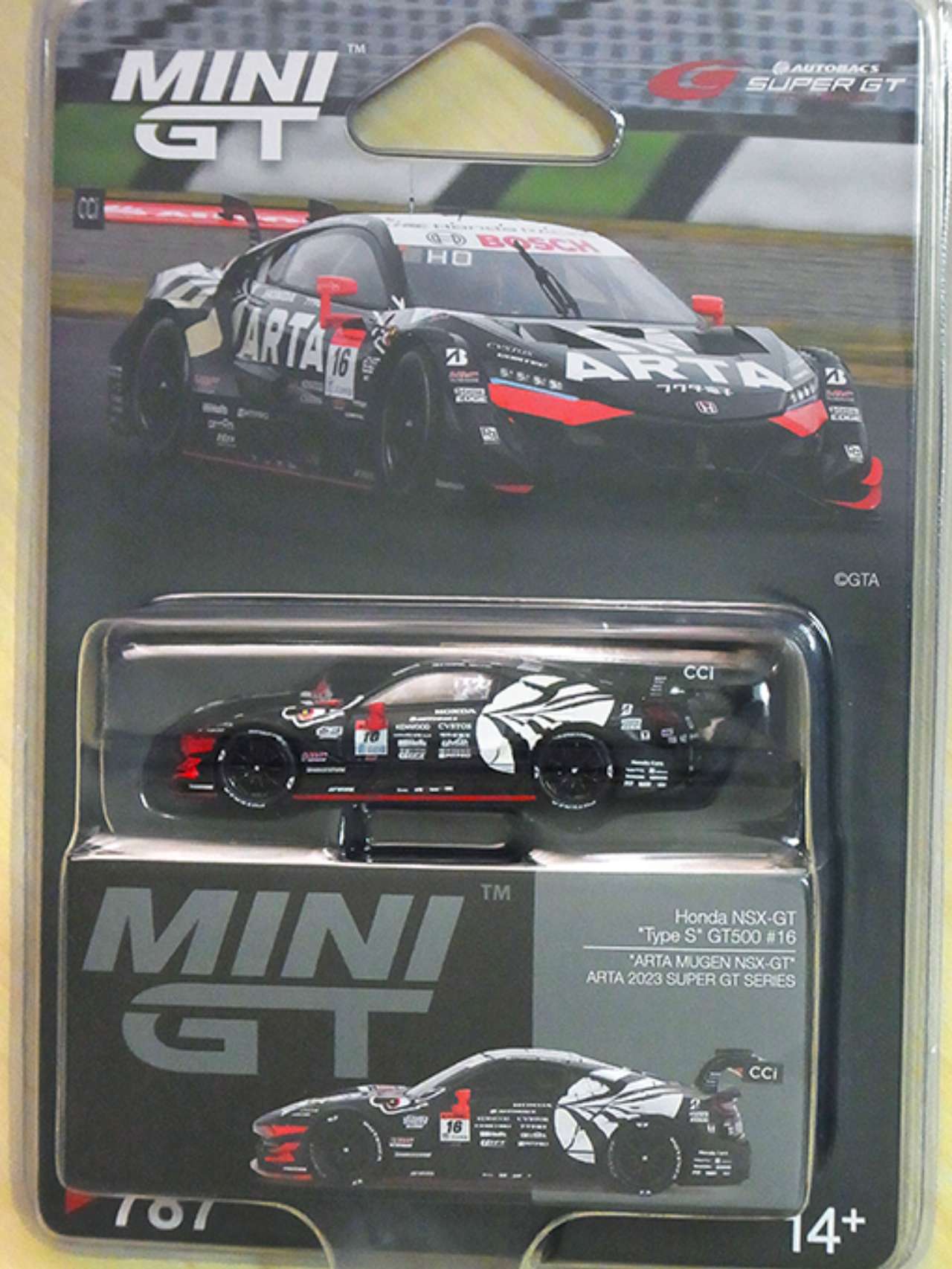 1/64 Honda NSX-GT Type S GT500 SUPER GTシリーズ 2023 #16 