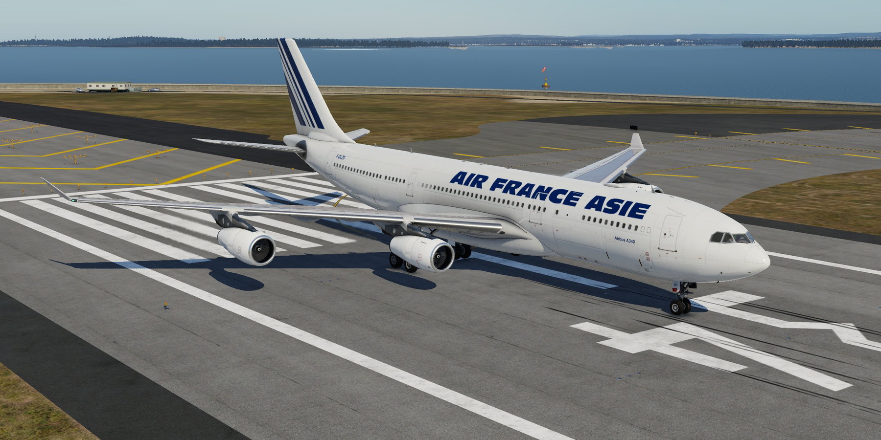 Air France Asie A340-211 F-GLZD X-Works A340-200 - X-Plane.to