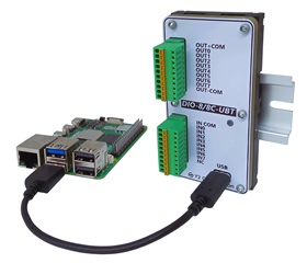 USB 2.0対応 バスパワード絶縁型デジタル入出力ボード（USB I/O） - UB