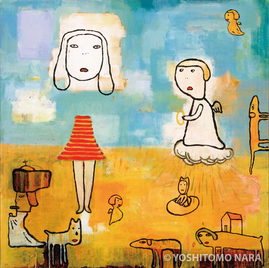 No.YNF301 - 雲の上のみんな 1989 | YOSHITOMO NARA The Works - 奈良