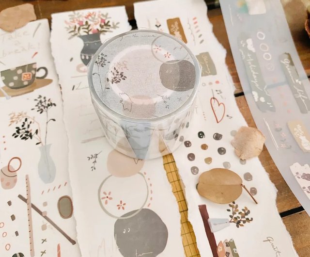 台湾 抹茶ラテ PETテープ ‧ 小鹿工作室 Deerforest Studio - Pinkoi