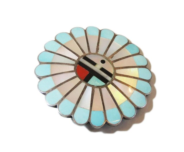 インディアンジュエリー ズニ族 シルバー 925 ヴィンテージ サン