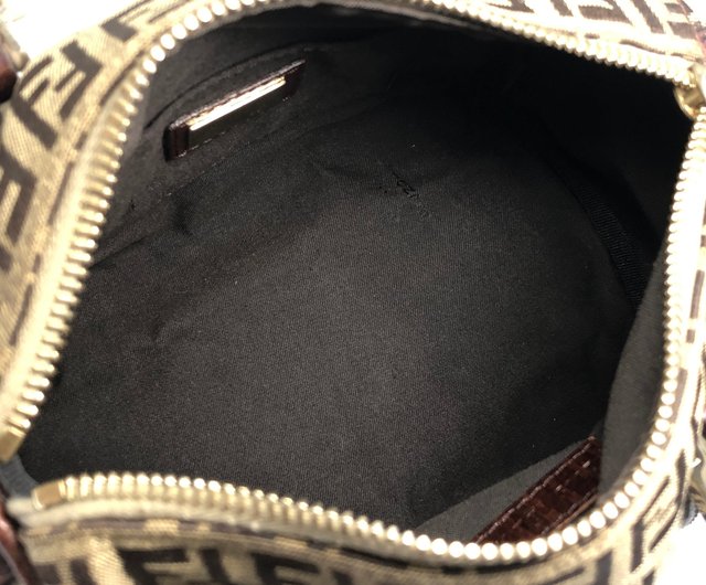 日本直送 名牌中古包 】FENDI フェンディ ズッキーノ ハンドバッグ