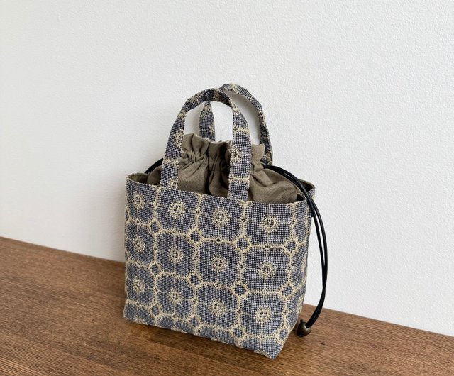 受注製作 2way巾着バッグ ミナペルホネン anemone kanonn | ショルダー