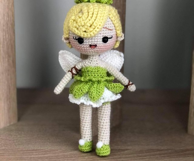 送料無料】タイ ティンカーベル人形、かぎ針編み人形、手作り人形、手