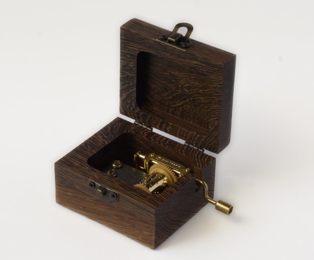 台湾 ウェンジウッド製 手巻きオルゴール 曲目-エリーゼのために 名