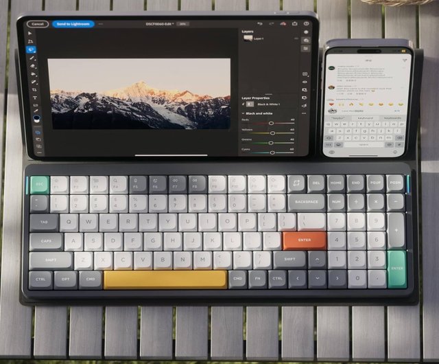 台湾 Nuphy Air96 V2 ワイヤレス メカニカル キーボード ローシャフト