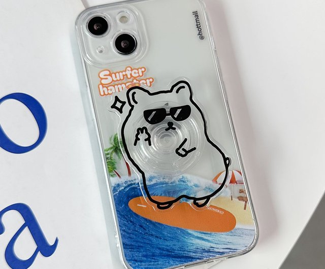 25%OFF】韓国 サーファーハムスター iPhone16/15/14/13/12/11 保護