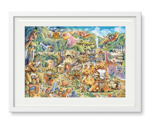 台湾 アフ ジグソーパズル (500 ピース) - 恐竜ファミリー afulee - Pinkoi