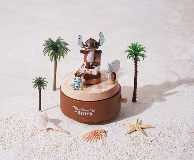 台湾 【リロ＆スティッチ】ダブル回転オルゴール ディズニー Wooderful