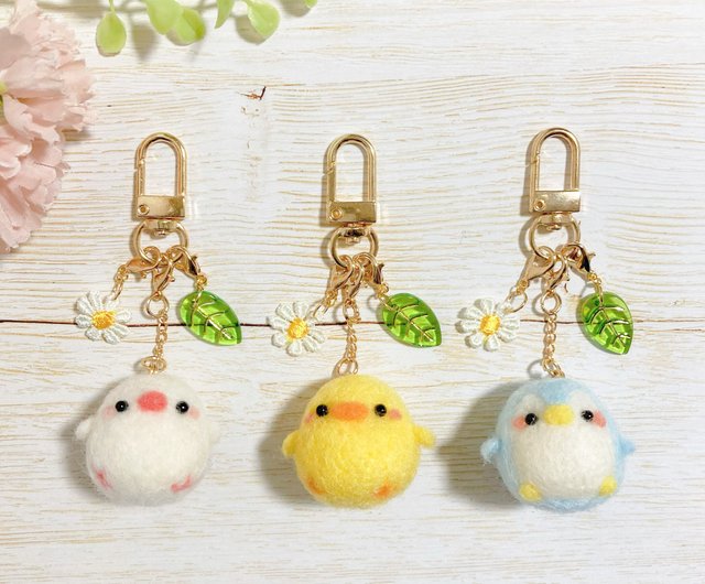 ちびころことりーず 羊毛フェルト オリジナル小鳥マスコット チャーム