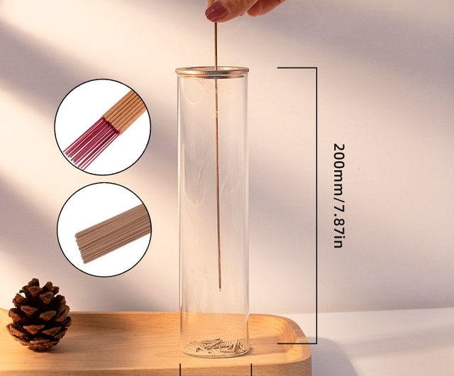 お香立て おしゃれ吊り下げ式 線香立て 癒やし香炉 ガラス製 おしゃれ