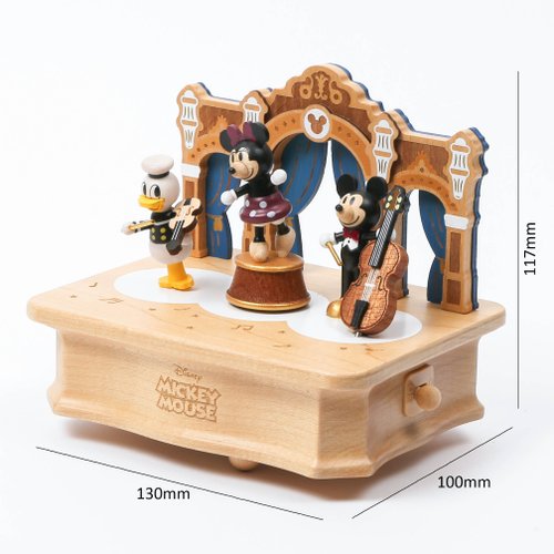台湾 【レトロミッキー】ディズニー スイングターンテーブルオルゴール