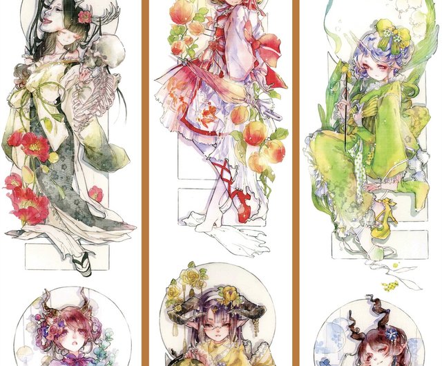 妖精 和風伝説 PET & 和紙テープ 10m巻 台湾製 田小宝的星空