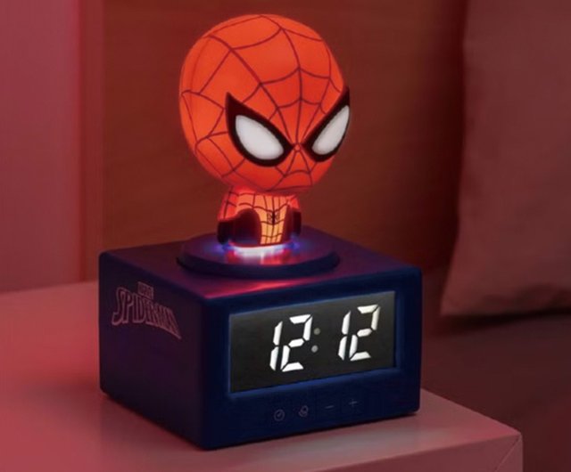 台湾 マーベル スパイダーマン 3D シェイプ スリーインワン目覚まし