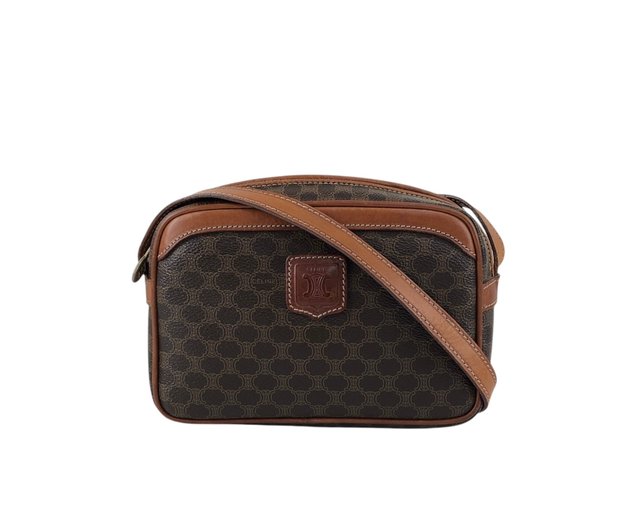 日本直送 名牌中古包 】CELINE セリーヌ マカダム ショルダーバッグ