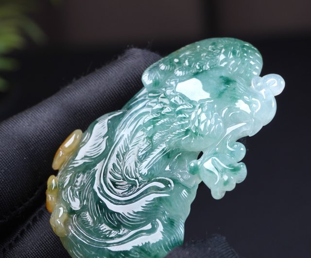 送料無料 40%OFF】台湾 アイスジェイド ブルーフローラルフェニックス