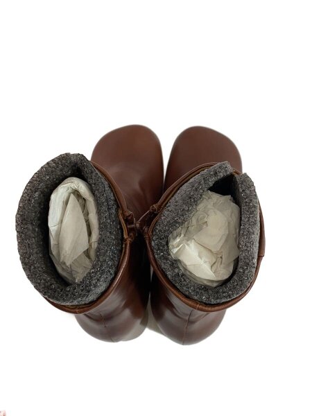 INSCRIRE(アンスクリア) / ショートブーツ/37/BRW/レザー | 中古品の