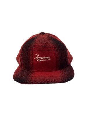 シュプリーム Supremeコットン綿100% Sロゴフリーサイズキャップ帽子赤