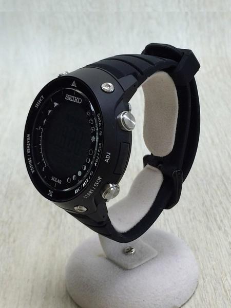 SEIKO(セイコー) / ソーラー腕時計/デジタル/ラバー/BLK/プロスペック