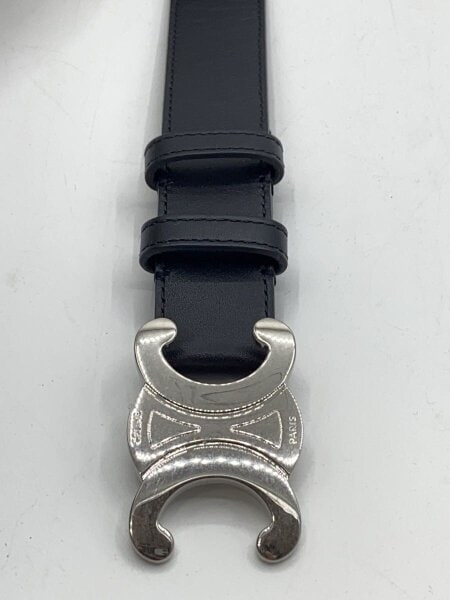 CELINE(セリーヌ) / ミディアムトリオンフ 85/ベルト/レザー/ブラック