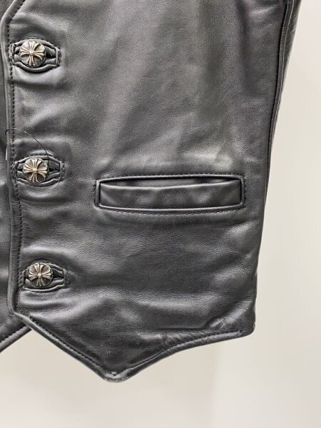 VANSON(バンソン) / レザーベスト/--/レザー/BLK/無地// | 古着の販売