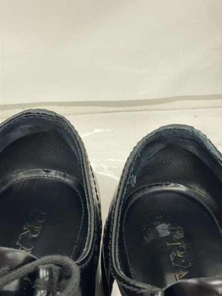 PRADA(プラダ) / ブラッシュドレザーレースアップブーツ/ドレス