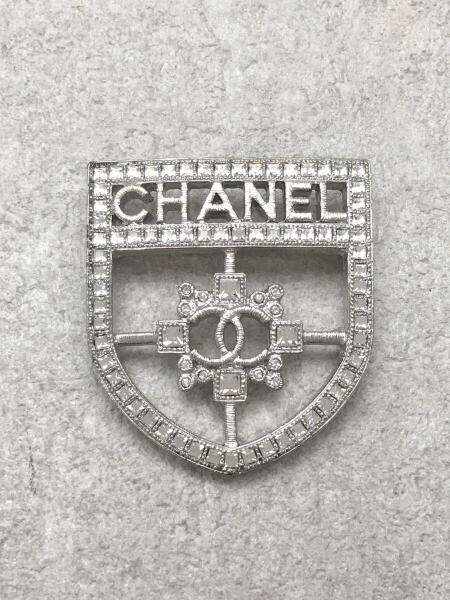 CHANEL(シャネル) / ブローチ/18V/Bブローチ/ラインストーンエンブレム