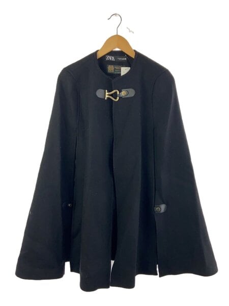 ZARA(ザラ) / manteco/ケープコート/ポンチョ/M/ウール/BLK// | 古着の