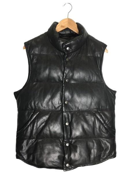 Schott(ショット) / ダウンベスト/XL/レザー/BLK/無地 | 古着の販売