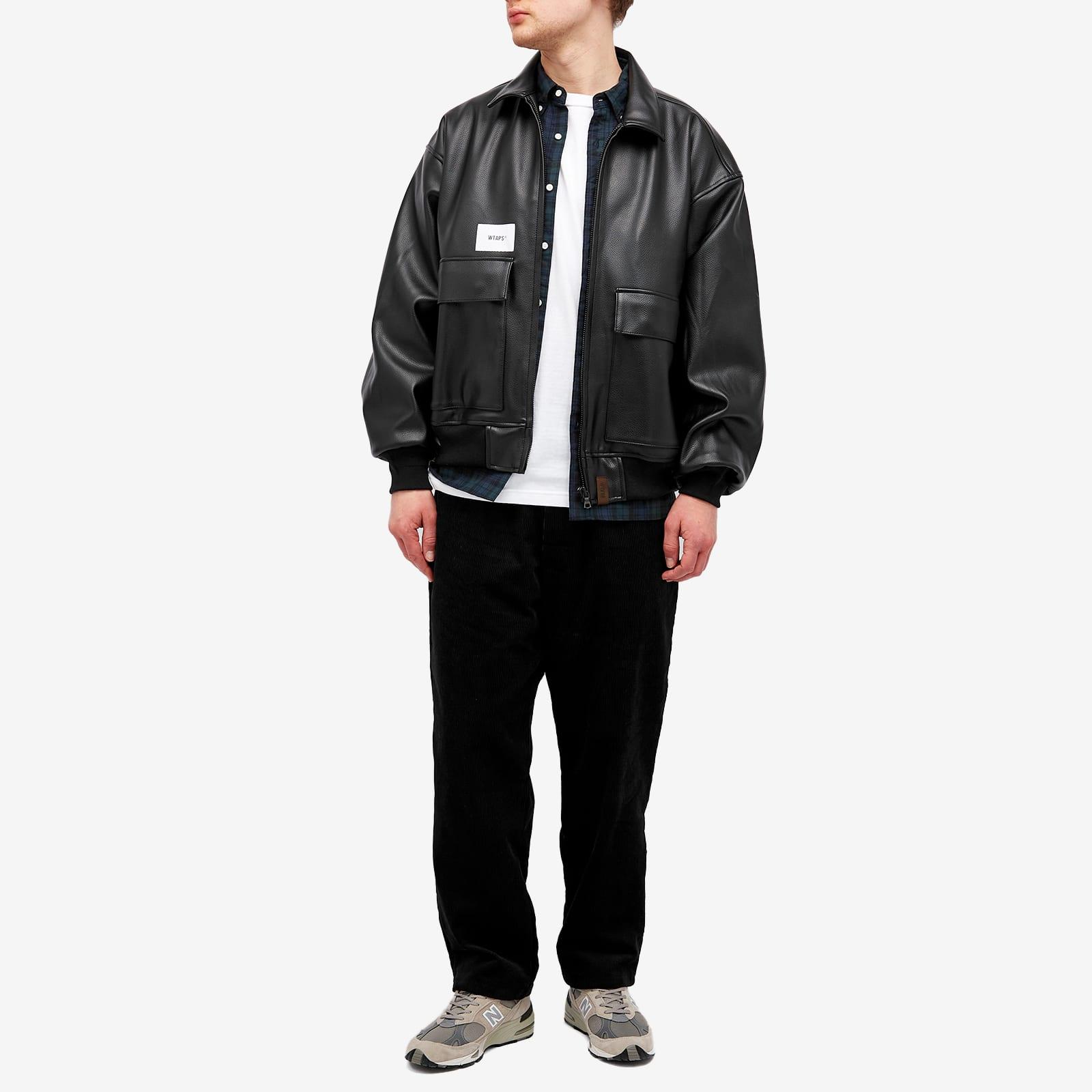 WTAPS 04 Synthetic Leather Flight Jacket in Black for Men | Lyst