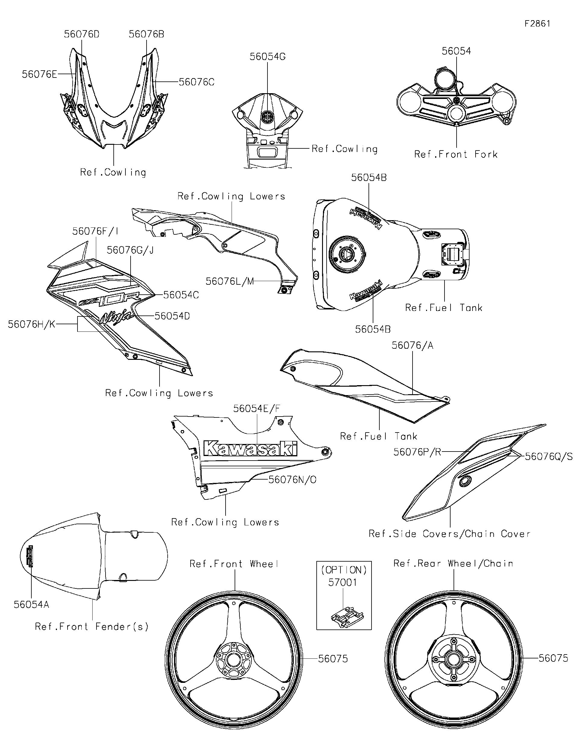 2023 Kawasaki Motorcycles Parts-Finder Diagrams | Factory