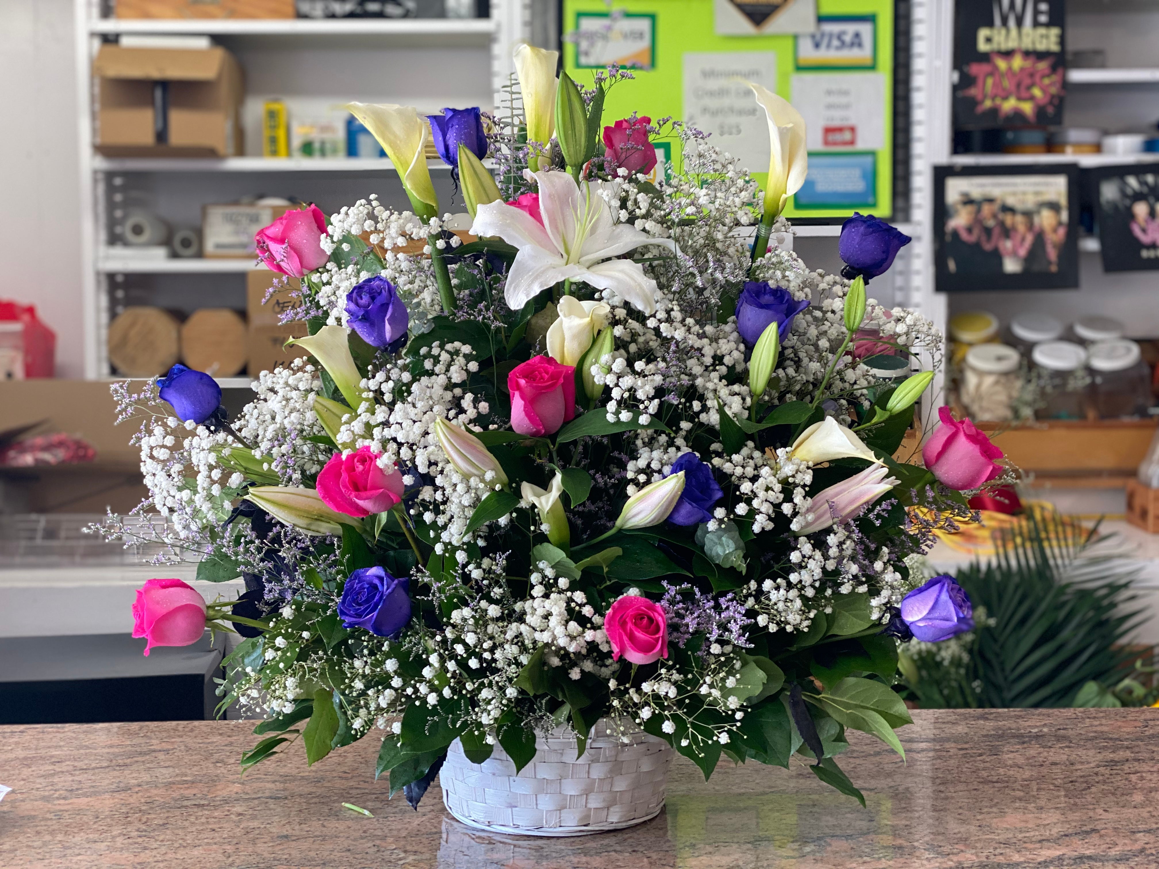 Mixed Flower Basket – Century Flowers