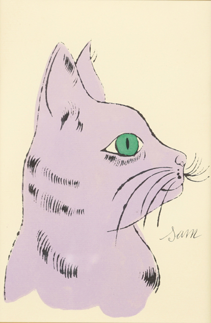 アンディ・ウォーホル Andy Warhol 「サムという名の猫と一匹の青い猫