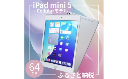iPad mini 第5世代 64GB Cellular + Wi-Fiモデル シルバー 中古 アイ