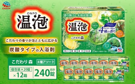 温泡 こだわり森 4種アソート 12箱 【2026年2月下旬より順次発送予定