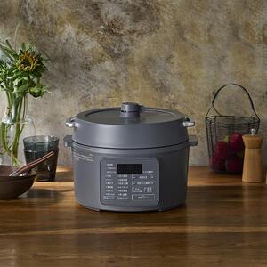 電気圧力鍋 アイリスオーヤマ 3L | PC-MB3-H グレー ｜ 電気圧力鍋 新