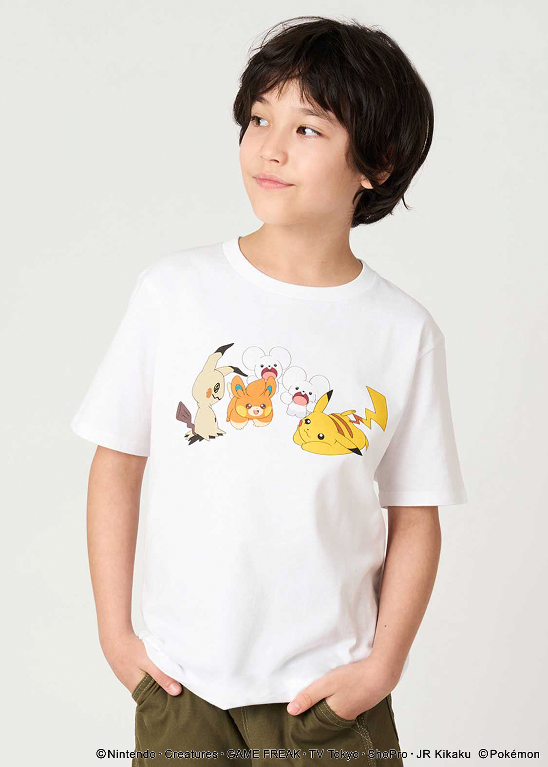 ピカチュウ＆ミミッキュ＆パモ＆ワッカネズミ｜キッズTシャツ｜キッズ