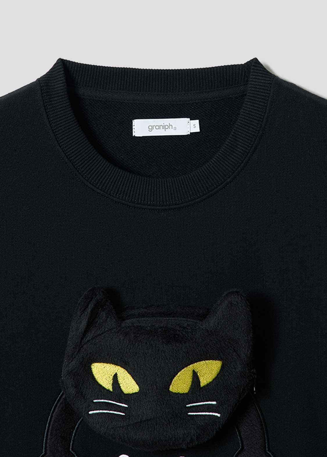 ネコカブリビューティフルシャドー｜ポケットスウェット｜ユニセックス